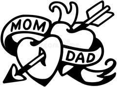 Mom-dad-tattoo-simple24