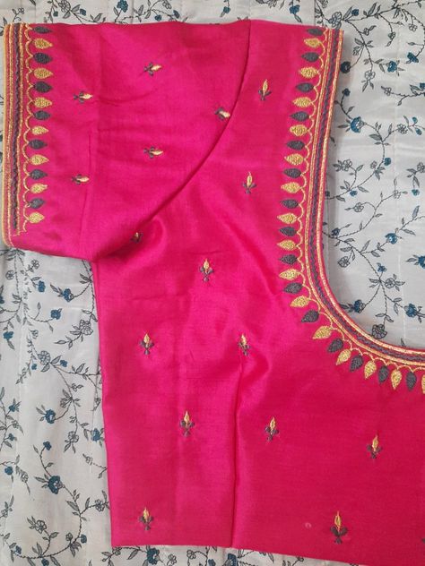 aari work for pattu saree blouse