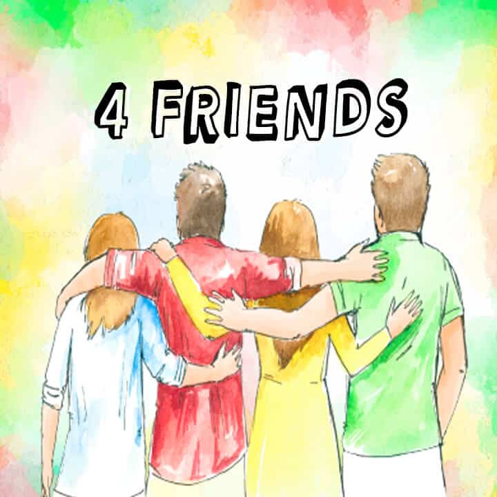 dp for 4 friends group for girls