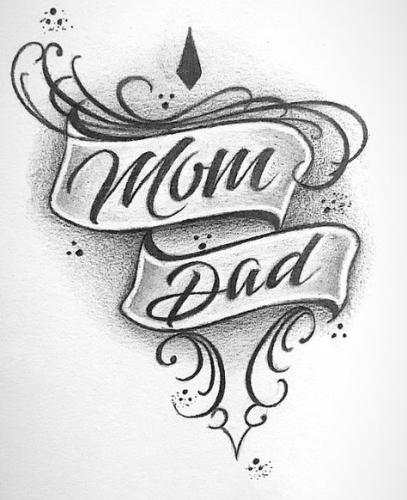 tattoo of mom dad